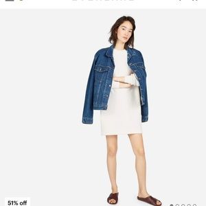 Everlane Classic French Terry Crew Neck Dress